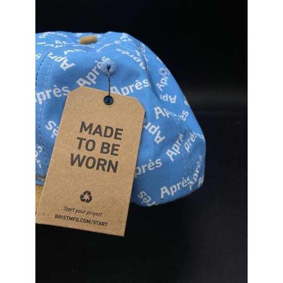 Apres Brist Truly Hard Seltzer Blue & Suede Brim Snapback Hat Cap NWT New - Picture 3 of 11